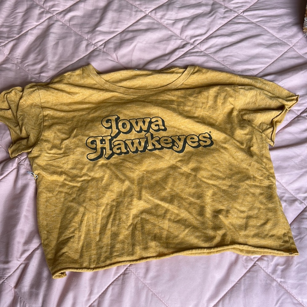 iowa hawkeyes crop top